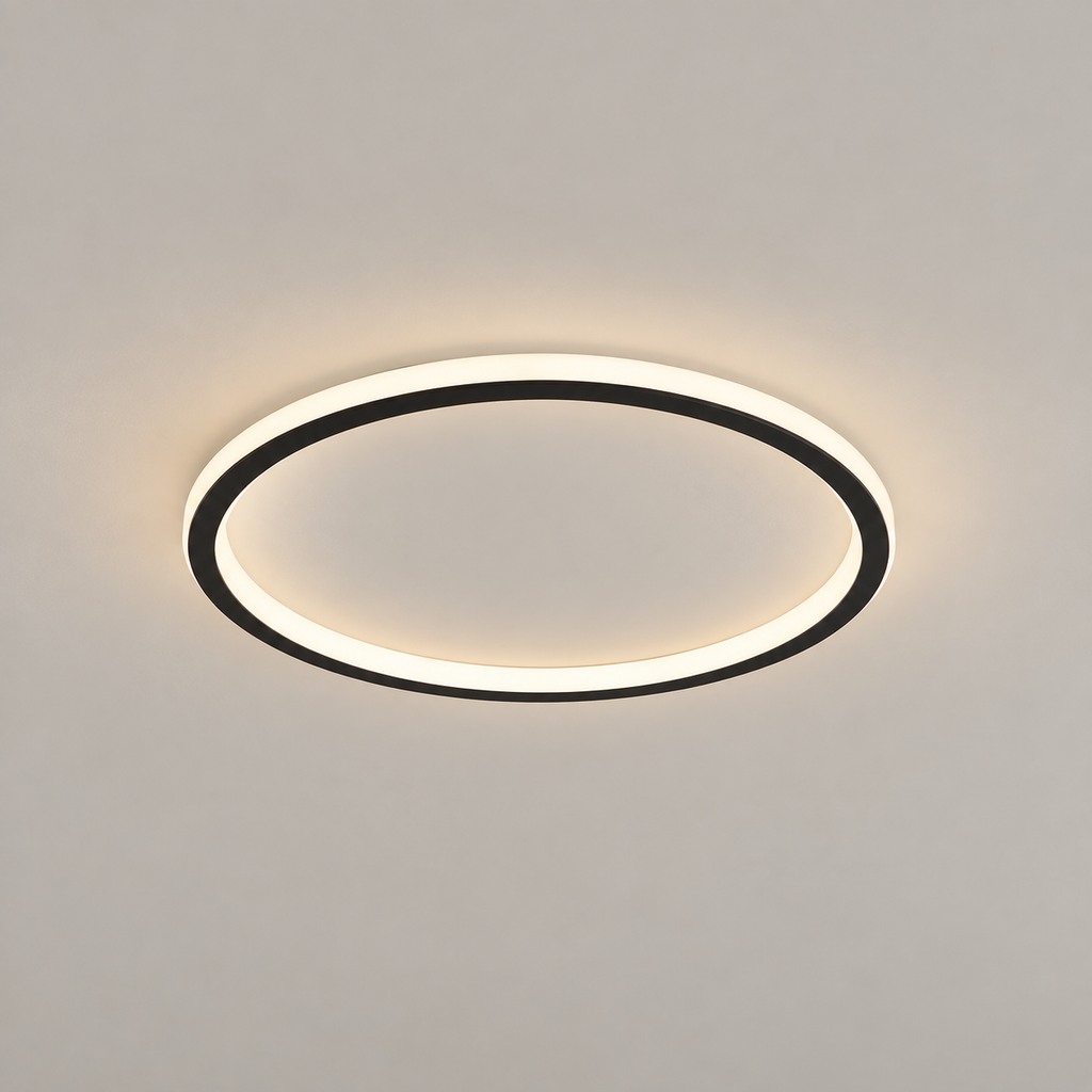 Plafonnier LED rond Quasso – Variable avec télécommande, 3 températures, noir ou blanc