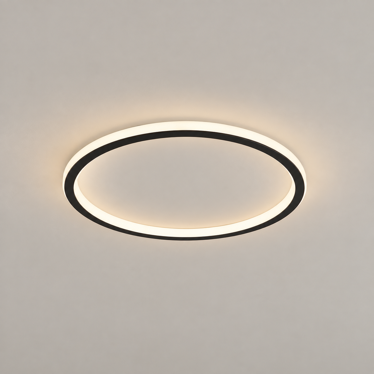 Plafonnier LED rond Quasso – Variable avec télécommande, 3 températures, noir ou blanc