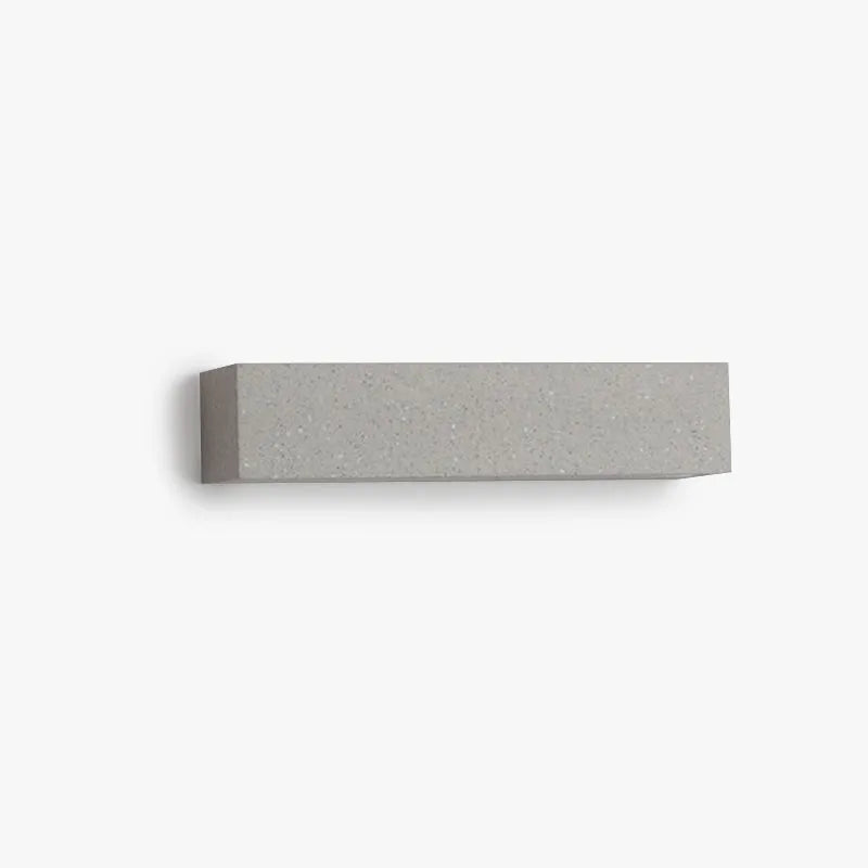 Applique murale extérieure en béton Fyra – LED rectangulaire, noire ou blanche