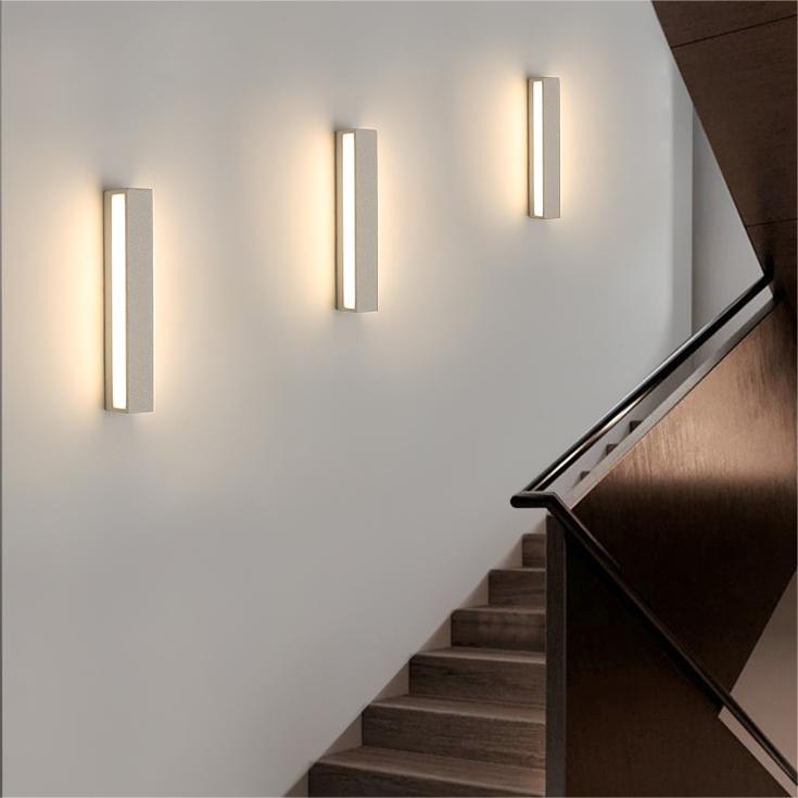 Applique murale extérieure en béton Fyra – LED rectangulaire, noire ou blanche