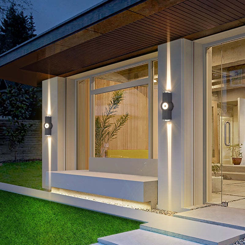 Applique murale extérieure en croix Ovelo – LED blanc chaud étanche, 2 à 4 têtes