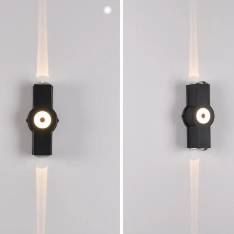 Applique murale extérieure en croix Ovelo – LED blanc chaud étanche, 2 à 4 têtes