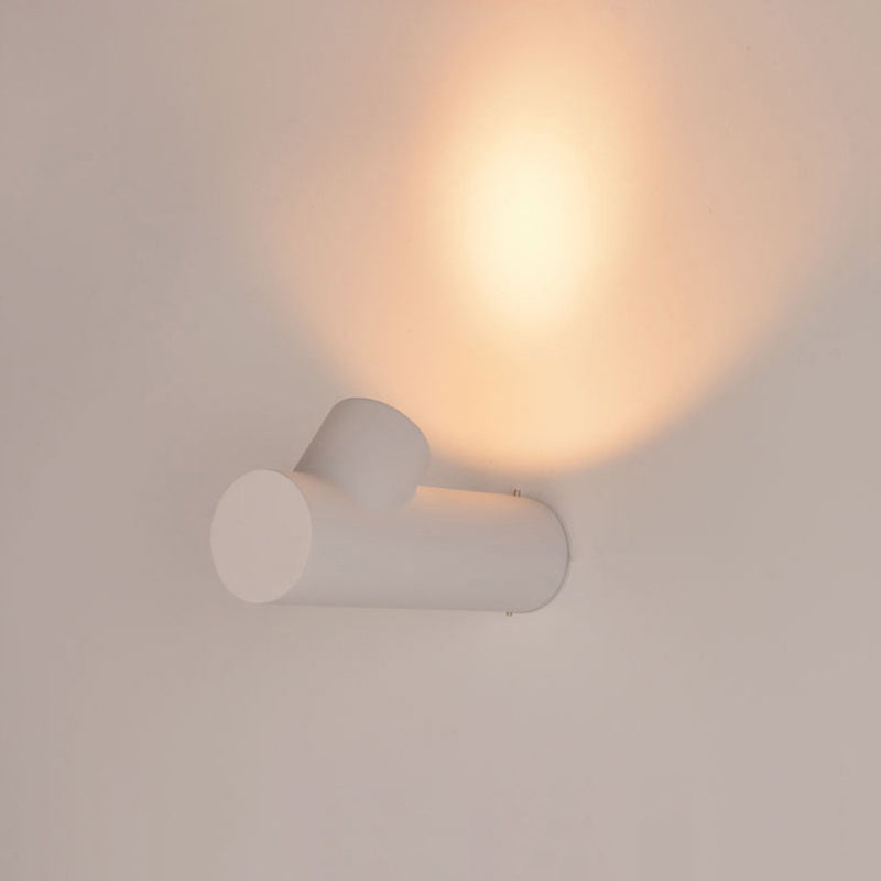 Applique murale extérieure cylindrique Ray – Blanc / Blanc chaud