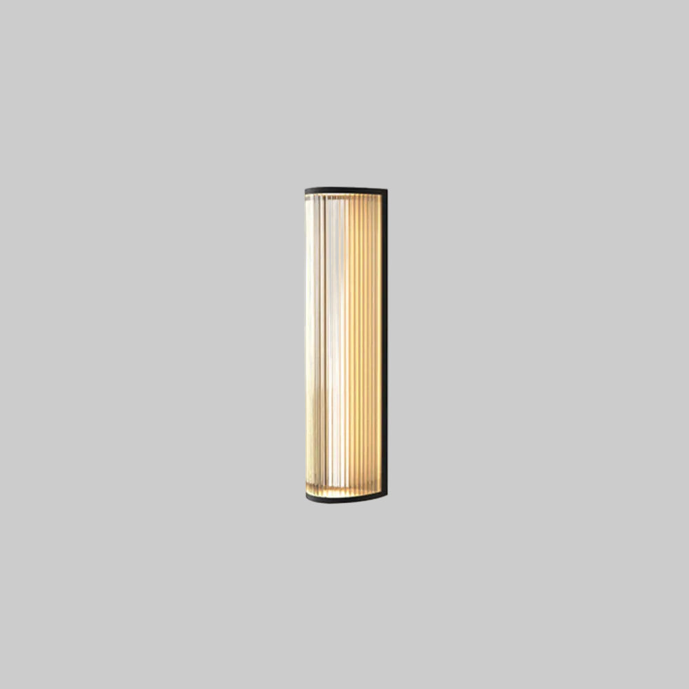 Applique murale extérieure demi-cylindrique Ray – H 35 cm