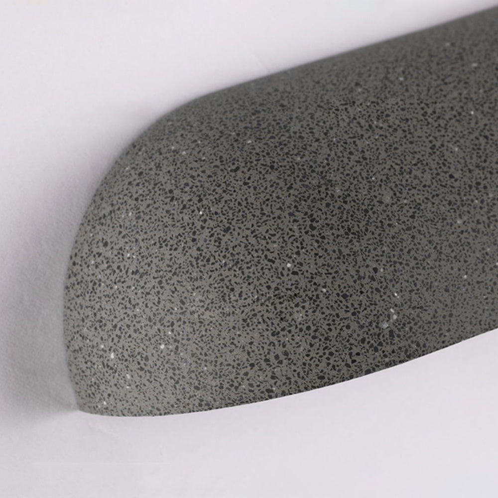 Applique murale extérieure demi-ellipse Ray – Noir / L 42 cm