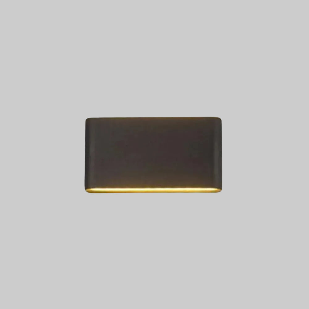 Applique murale extérieure étanche Bastro – LED rectangulaire noire ou blanche
