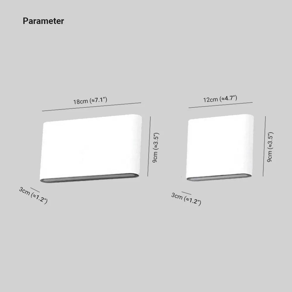 Applique murale extérieure étanche Bastro – Blanc / 12 W / Blanc chaud (2700-3500 K)