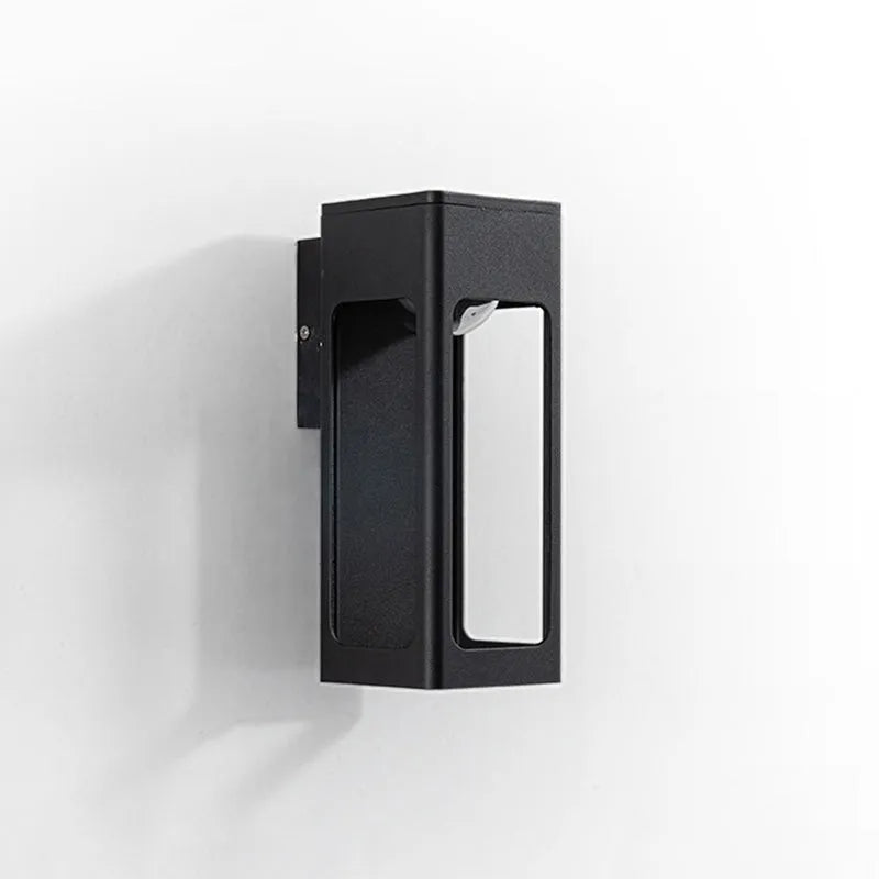 Applique murale extérieure géométrique Solith – LED étanche IP65, option détecteur
