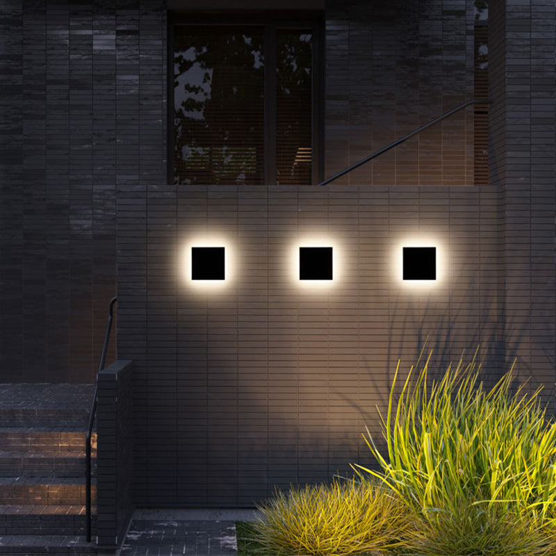 Applique murale extérieure LED Klyne – Ronde ou carrée, étanche, option détecteur
