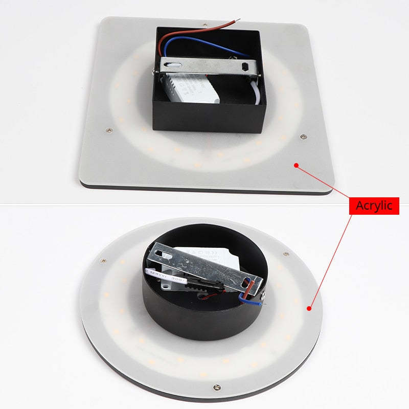 Applique murale extérieure LED Klyne – Ronde ou carrée, étanche, option détecteur