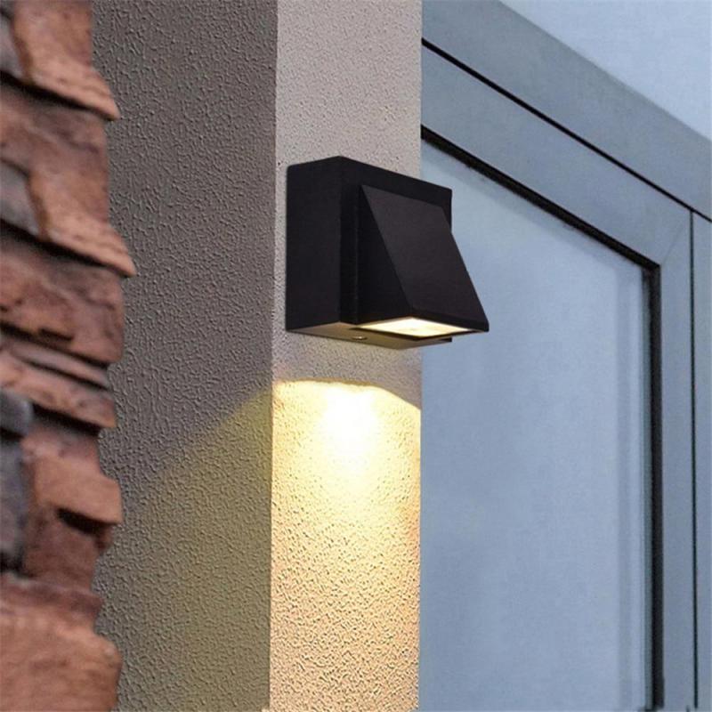 Applique murale extérieure LED Vexto – Métal noir ou gris, simple ou double tête