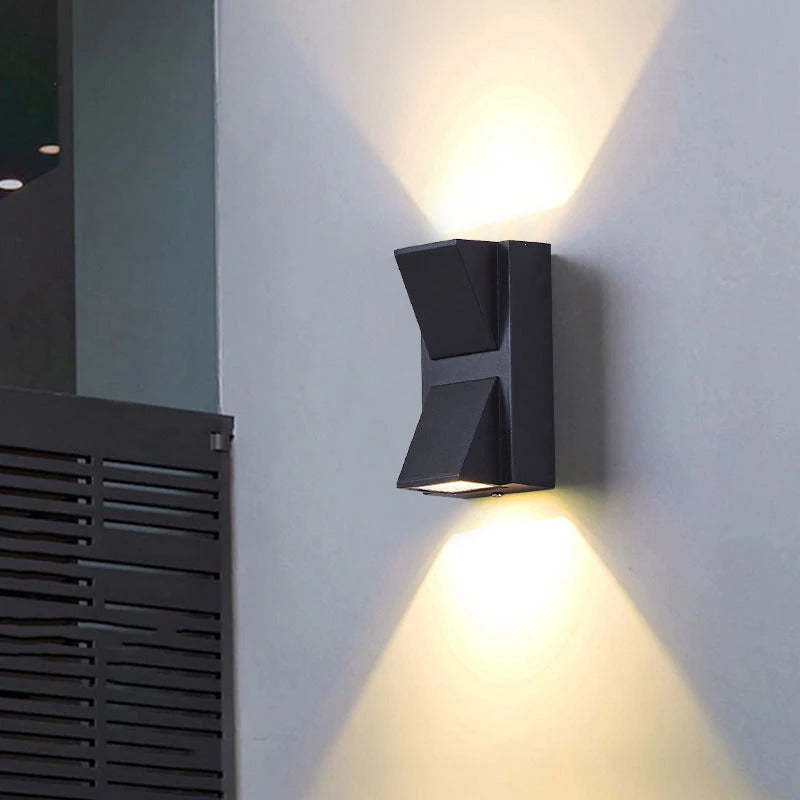 Applique murale extérieure LED Vexto – 6 W – 2 têtes / Blanc chaud (2700-3500 K) / Noir
