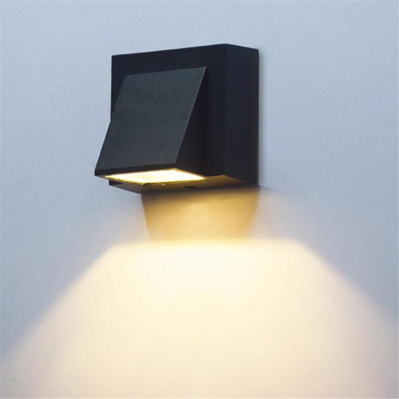 Applique murale extérieure LED Vexto – 5 W – 1 tête / Blanc chaud (2700-3500 K) / Noir