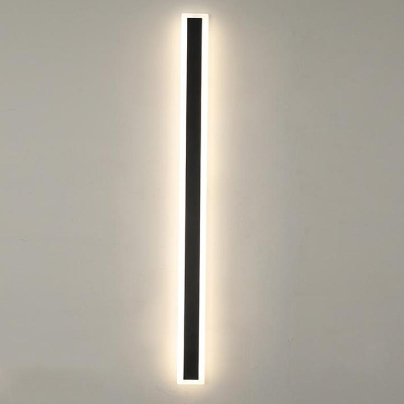 Applique murale extérieure linéaire Vynn – LED étanche, télécommande ou détecteur
