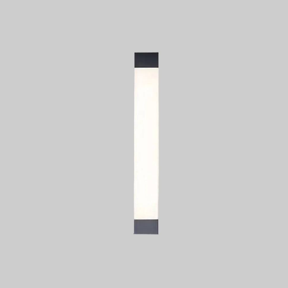 Applique murale extérieure linéaire Ray – Métal noir et acrylique, 3 températures de couleur