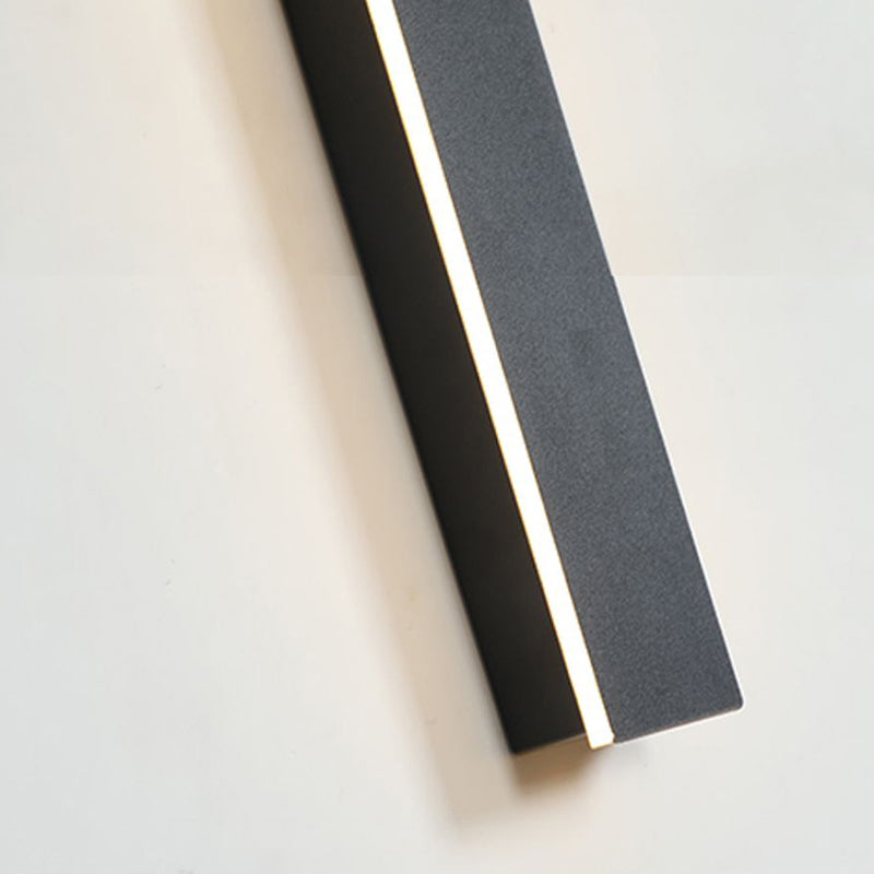 Applique murale extérieure linéaire Silex – LED noire, détecteur ou télécommande, 30 à 200 cm