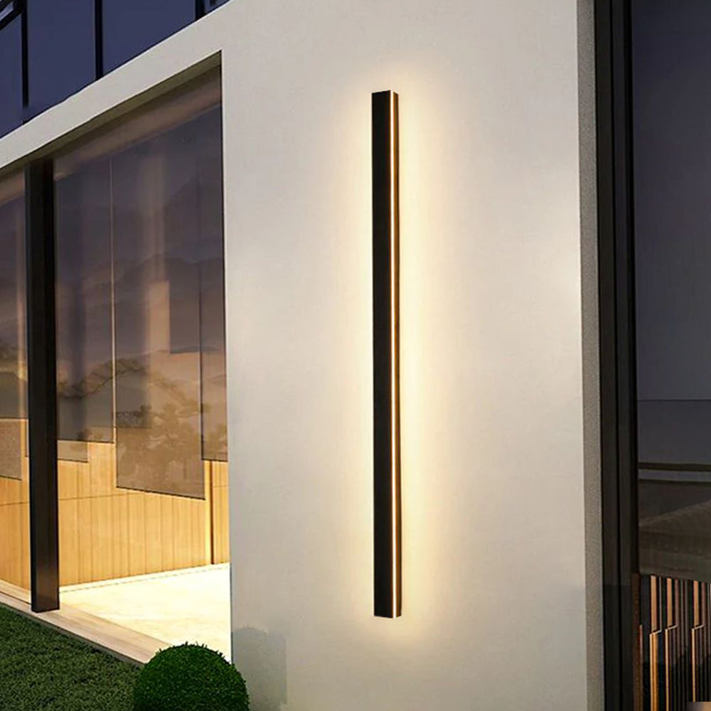 Applique murale extérieure linéaire Silex – LED noire, détecteur ou télécommande, 30 à 200 cm