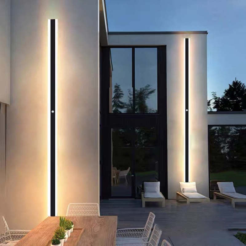 Applique murale extérieure linéaire Nexa – LED symétrique à tablette, étanche IP65