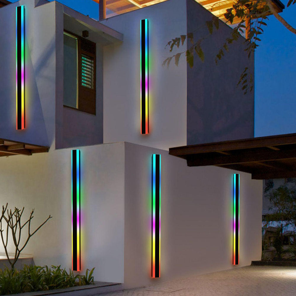 Applique murale extérieure linéaire Nexa – LED symétrique à tablette, étanche IP65