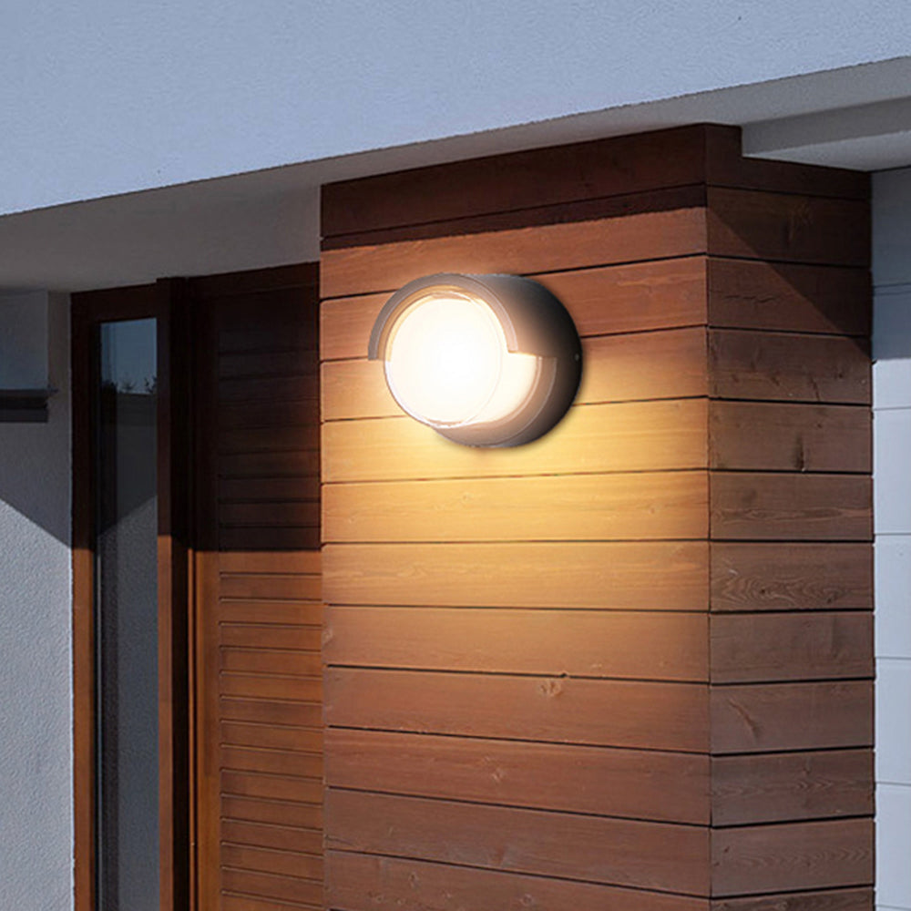 Applique murale extérieure Ray à deux styles – LED métal noir, 12 W ou 18 W