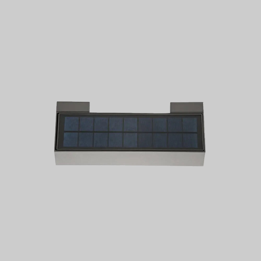 Applique murale extérieure solaire rectangulaire Ray – Noir