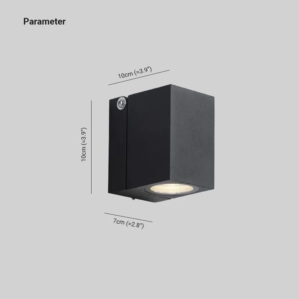 Applique murale extérieure orientable Artiq – Spot LED en métal noir IP65