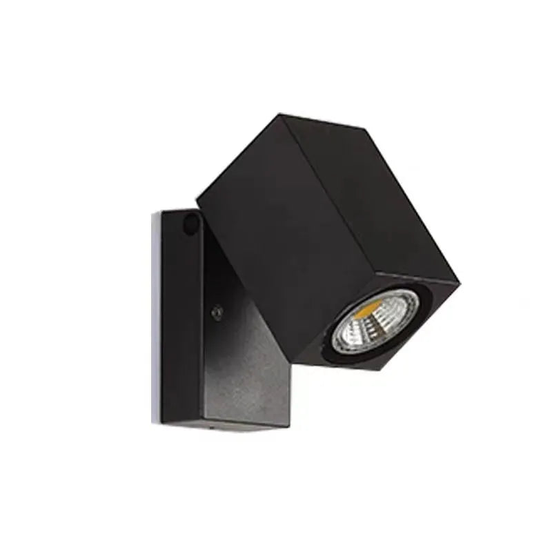 Applique murale extérieure orientable Artiq – Spot LED en métal noir IP65