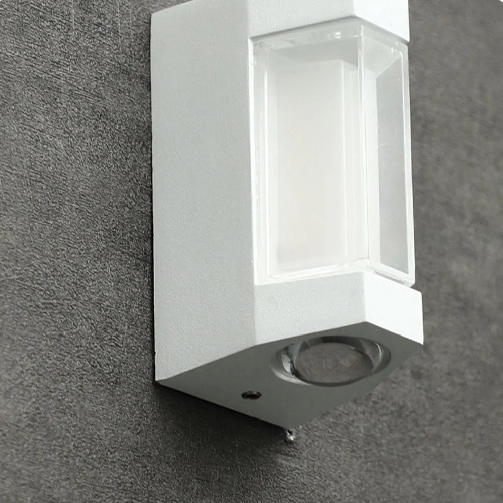 Applique murale extérieure up & down Marve – LED intégrée étanche IP65, noire ou blanche