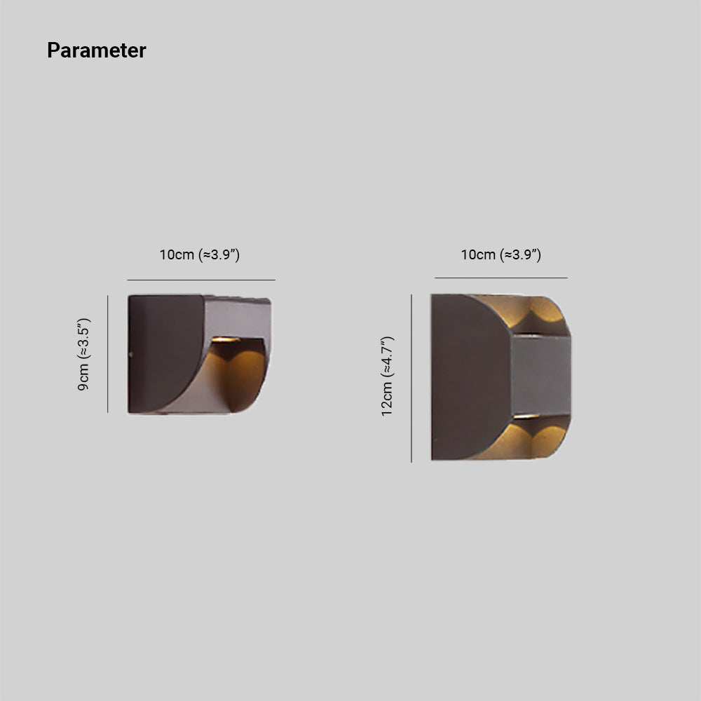 Applique murale extérieure up & down Ray – L 9 cm