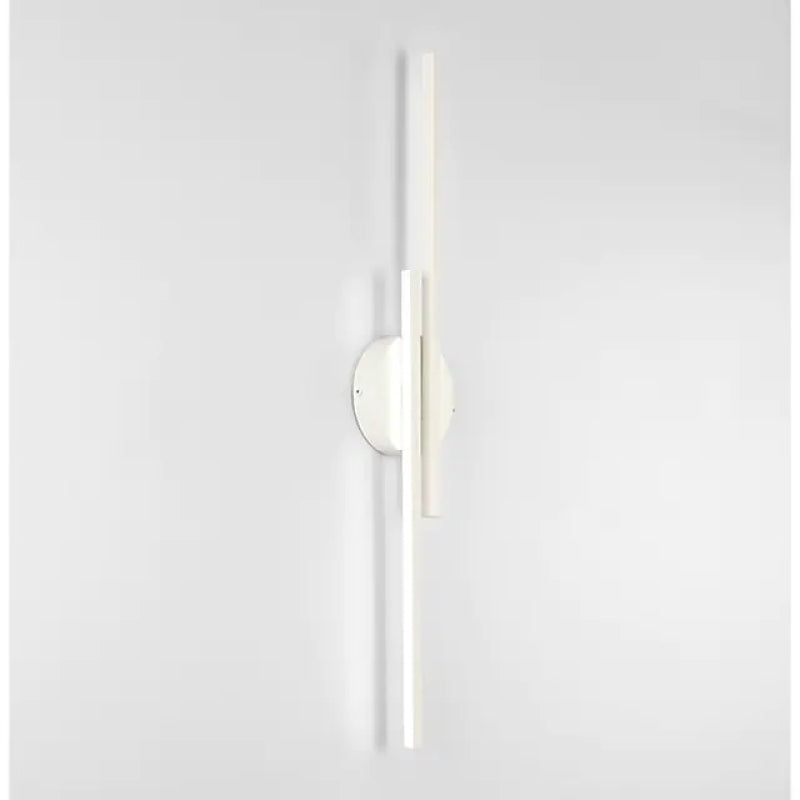 Applique murale LED en métal Elgo – Disque et lignes, noire ou blanche