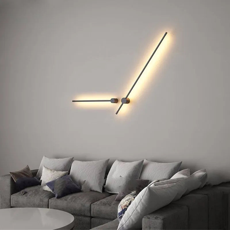 Applique murale linéaire orientable Eonix – LED noire rotative à 270°