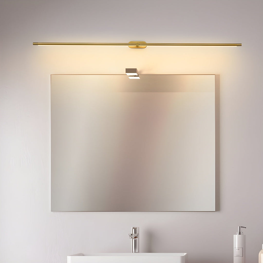 Applique murale linéaire rechargeable Flano – LED sans fil, noire ou dorée