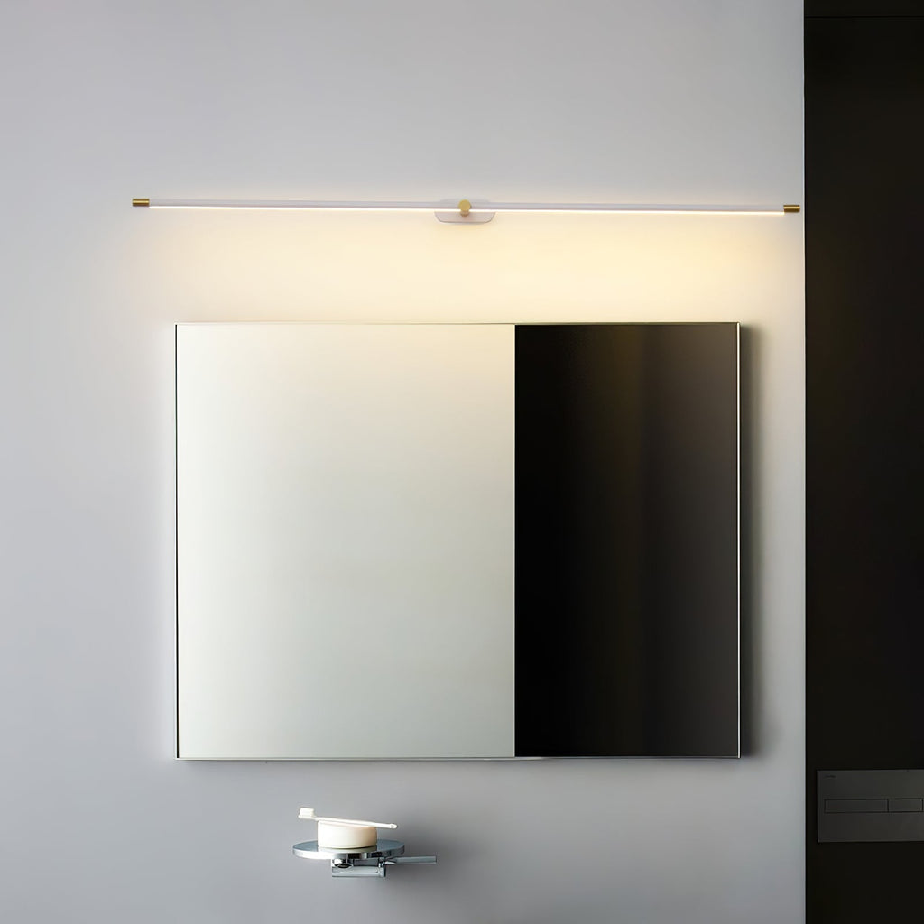 Applique murale linéaire rechargeable Flano – LED sans fil, noire ou dorée
