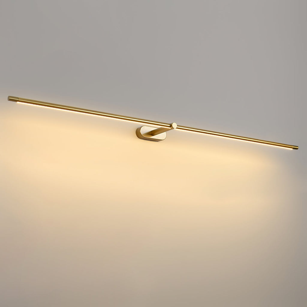 Applique murale linéaire rechargeable Flano – LED sans fil, noire ou dorée