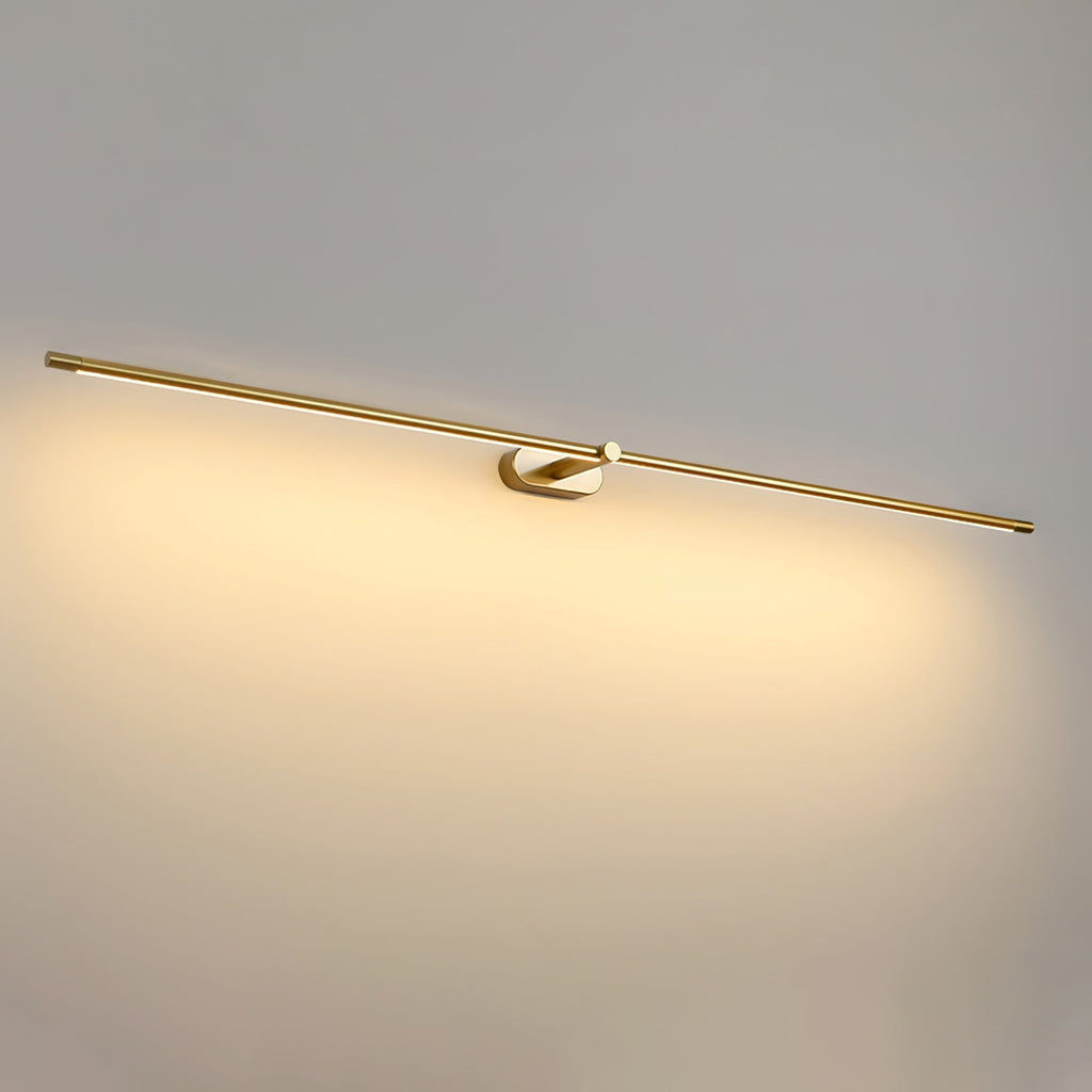 Applique murale linéaire rechargeable Flano – LED sans fil, noire ou dorée