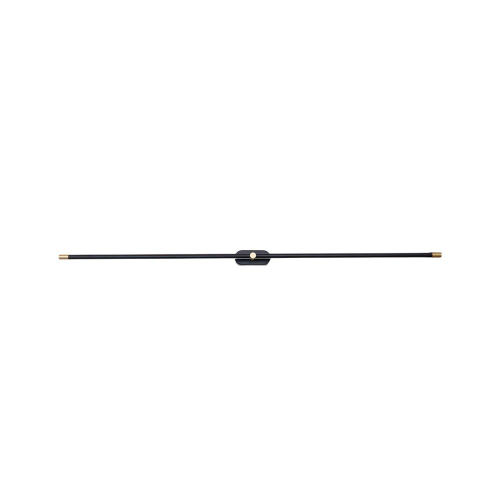 Applique murale linéaire rechargeable Flano – LED sans fil, noire ou dorée