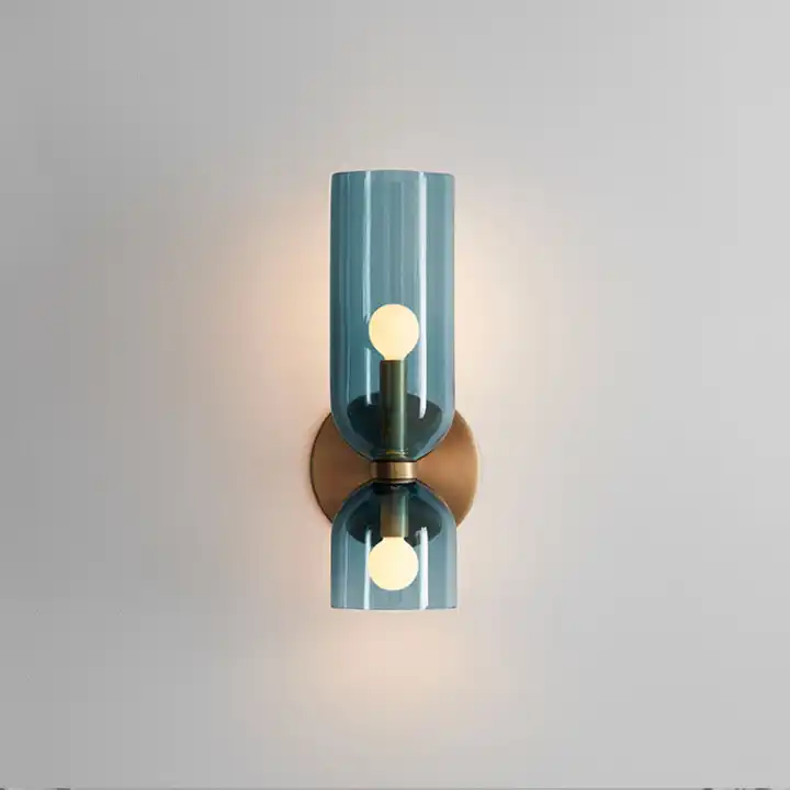 Applique murale en verre Solea – Bleu
