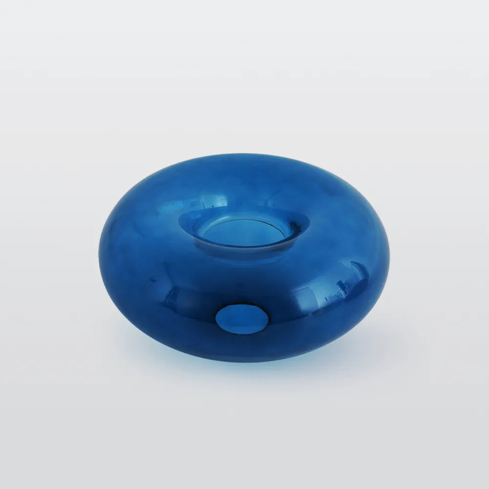 Plafonnier globe en verre Valentina – Bleu