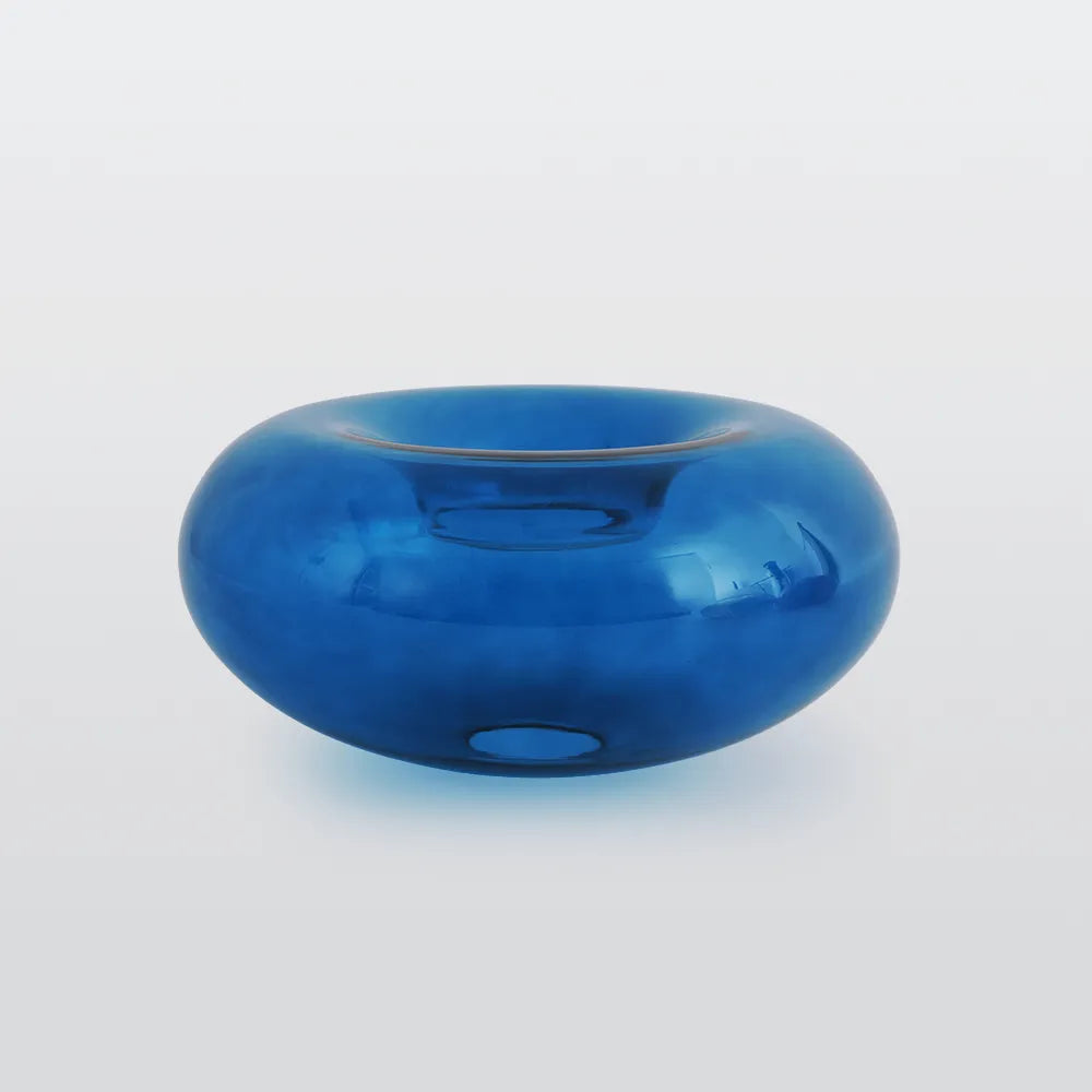 Plafonnier globe en verre Valentina – Art déco rétro, verre ambré, rouge ou bleu