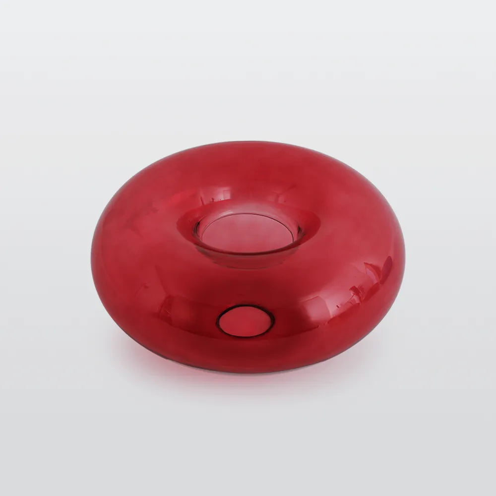 Plafonnier globe en verre Valentina – Rouge