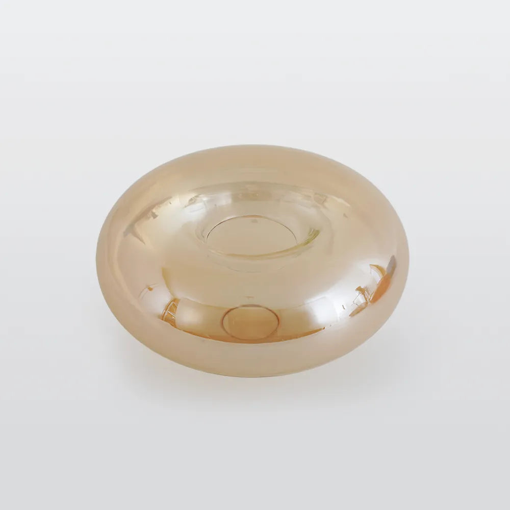 Plafonnier globe en verre Valentina – Ambré