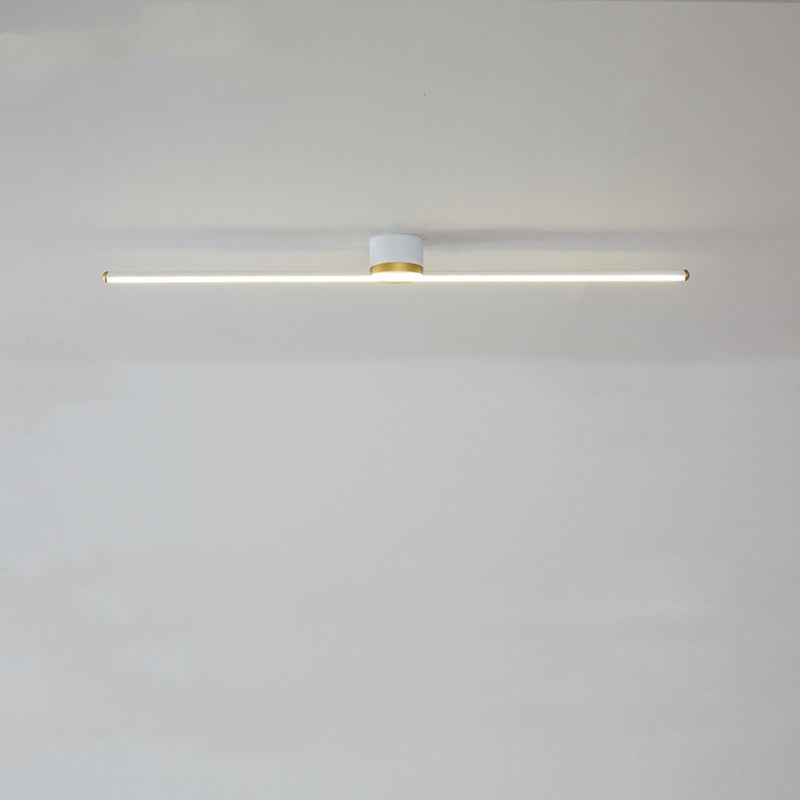 Plafonnier LED linéaire Erix – Barre noire ou blanche, éclairage vers le haut ou le bas
