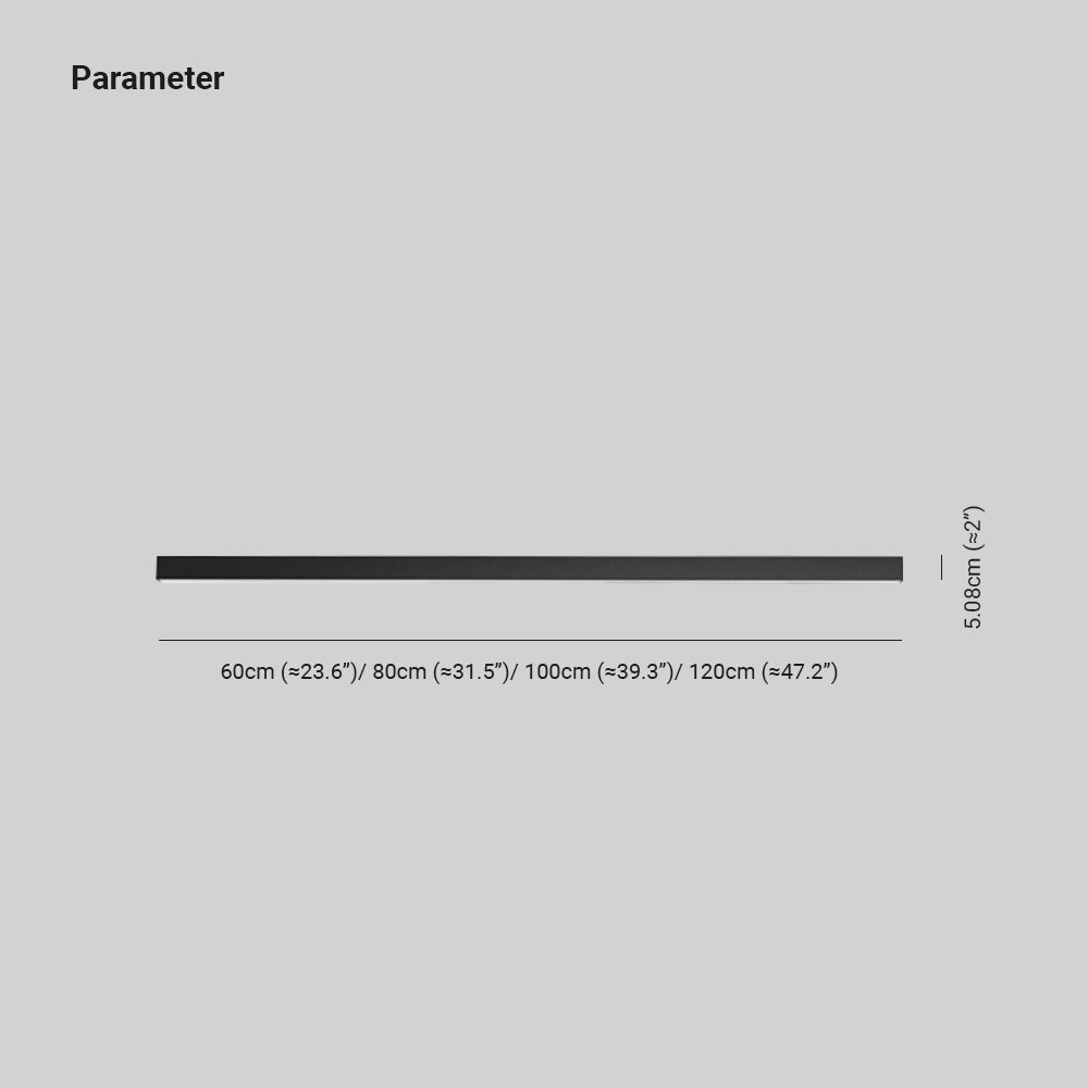 Plafonnier LED linéaire en métal noir Solin – 3 températures de couleur ou variable