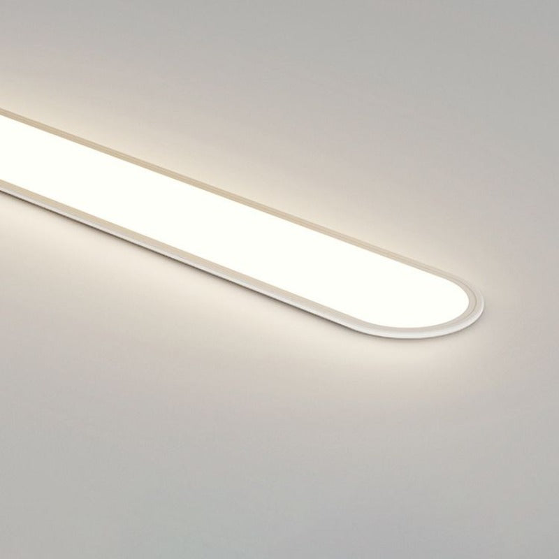 Plafonnier LED ovale Rilo – Extra-plat en métal et acrylique, 3 températures ou variable