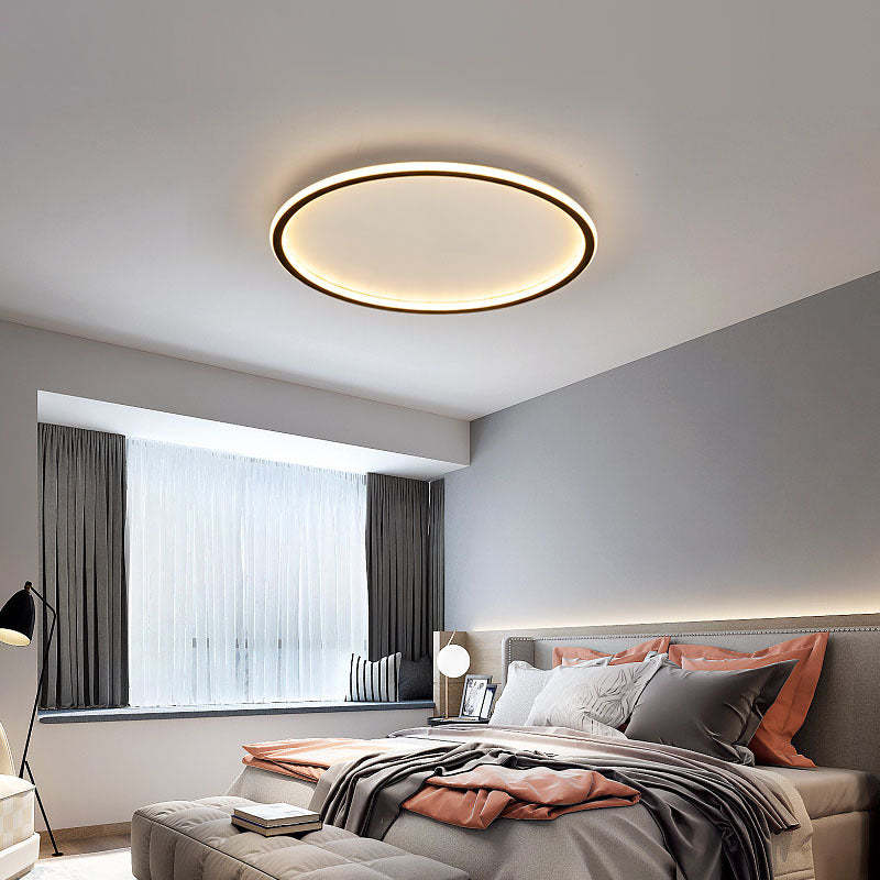 Plafonnier LED rond Quasso – Variable avec télécommande, 3 températures, noir ou blanc