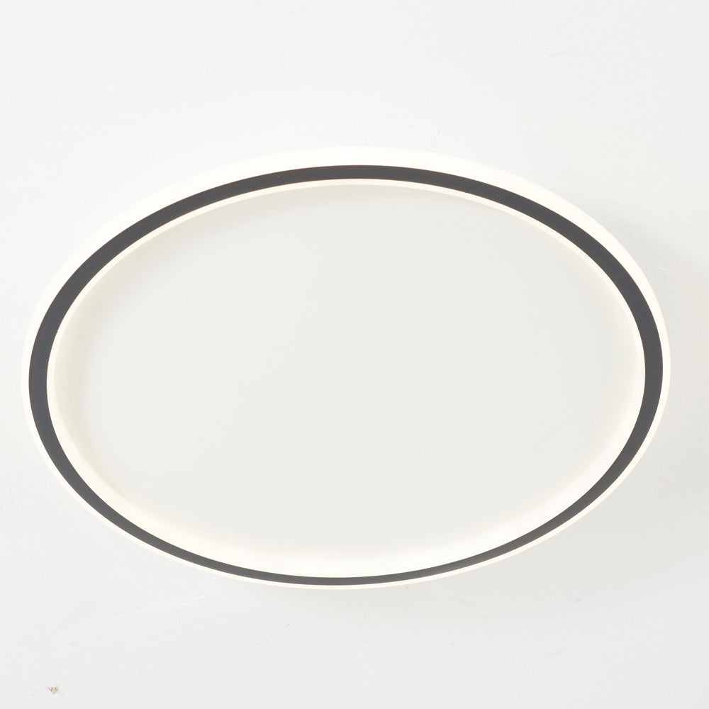 Plafonnier LED rond Quasso – Variable avec télécommande, 3 températures, noir ou blanc