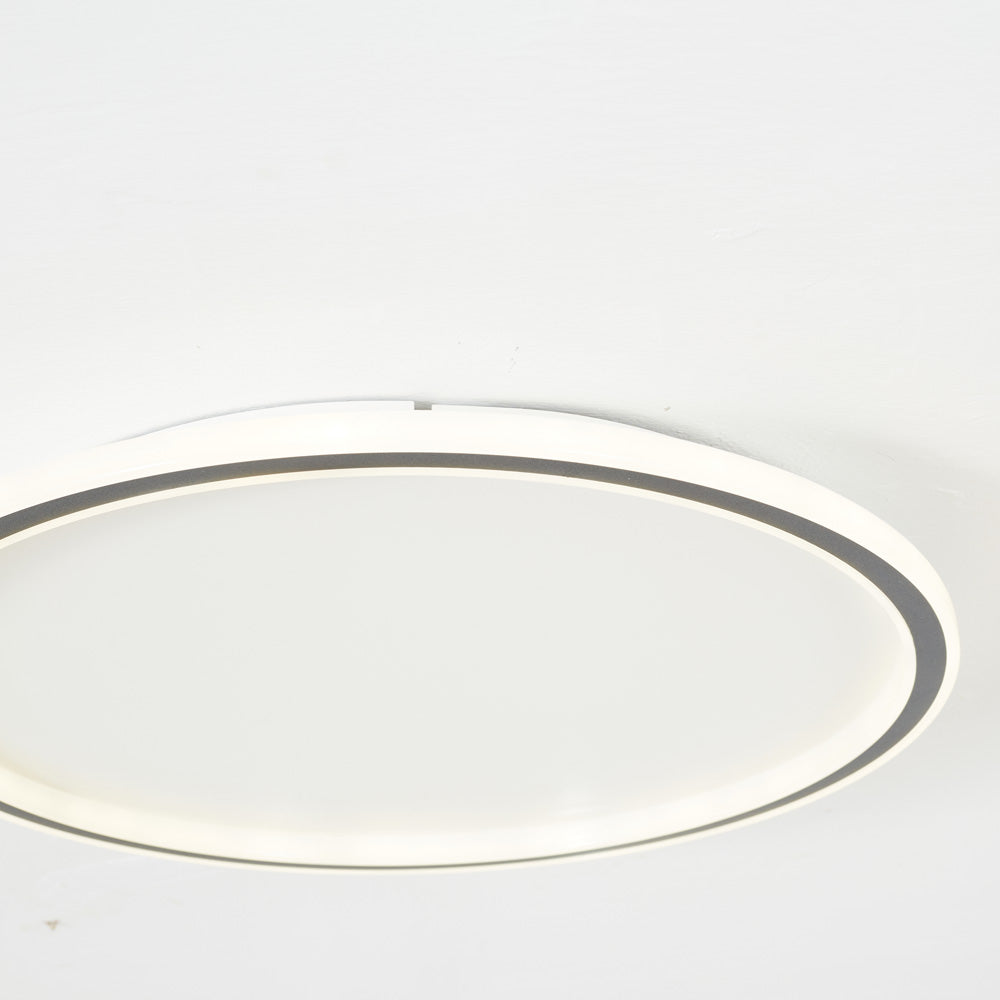 Plafonnier LED rond Quasso – Variable avec télécommande, 3 températures, noir ou blanc