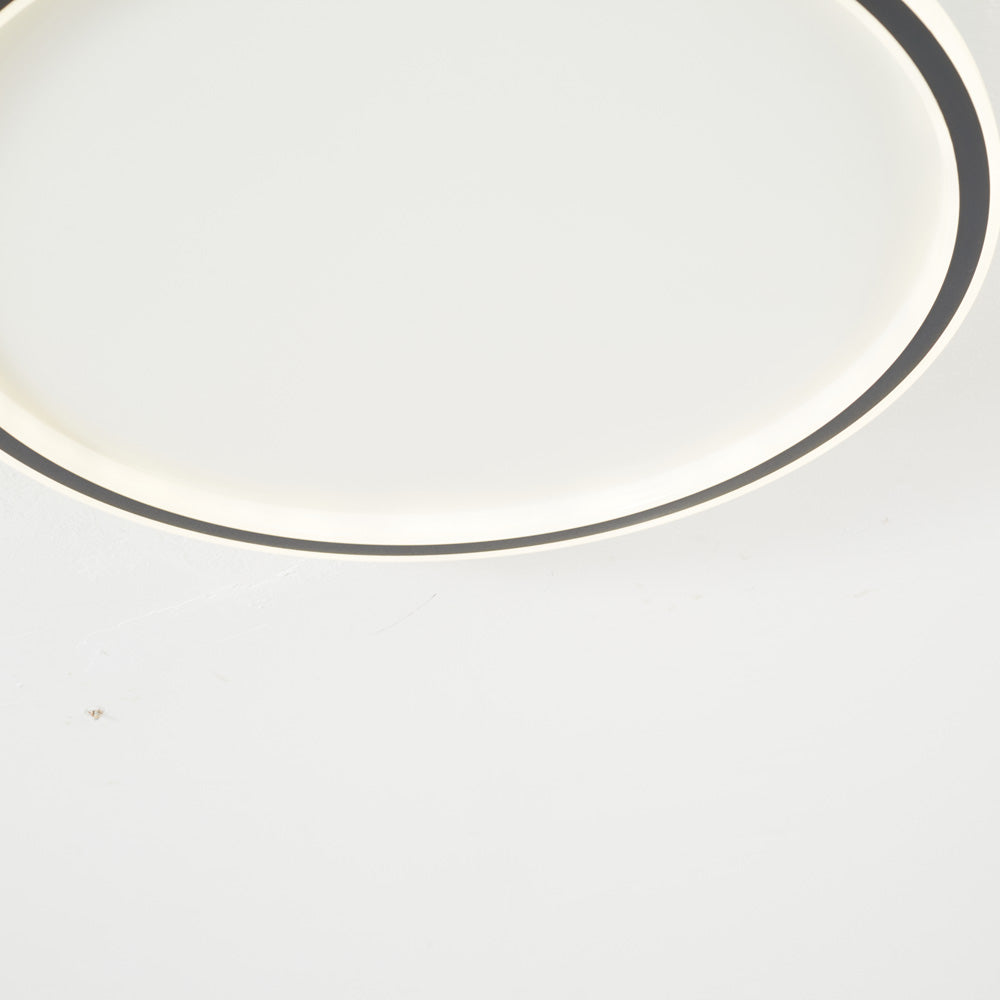 Plafonnier LED rond Quasso – Variable avec télécommande, 3 températures, noir ou blanc
