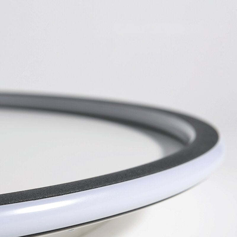 Plafonnier LED rond Quasso – Variable avec télécommande, 3 températures, noir ou blanc