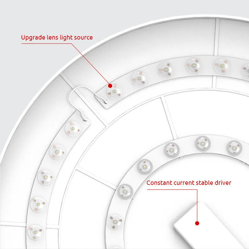 Plafonnier LED rond pour salle de bain Yani – IP44, blanc ou noir, 3 températures